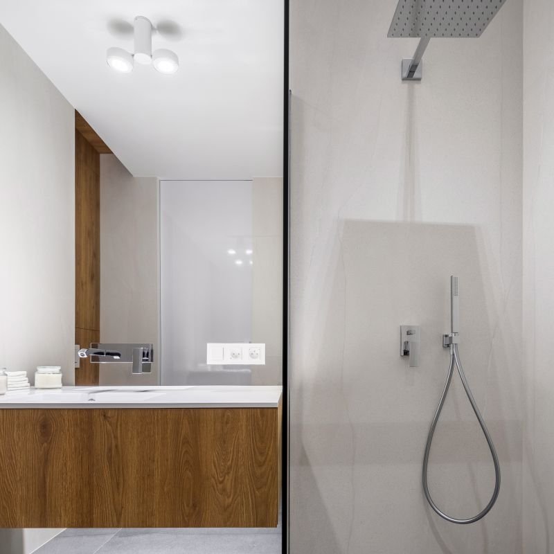 Elegant Shower and Vanity Combo